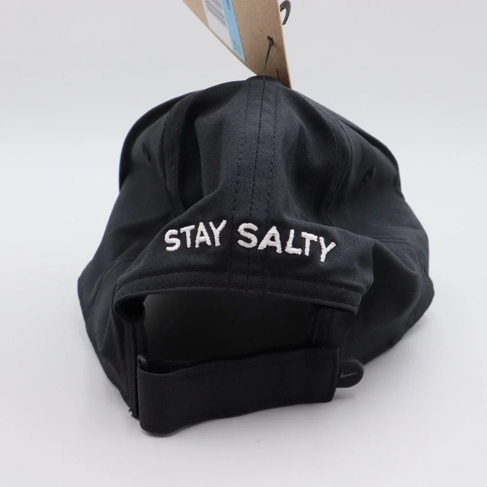 LMNT Stay Salty Nike Club Cap Dri-FIT Golf Hat Black FB6447-010 Size M/L NEW